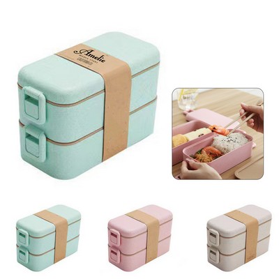 2-Layer Wheat Straw Lunch Box