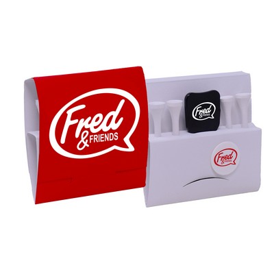 Matchbook Golf Tee Holder with Divot Tool & Ball Marker